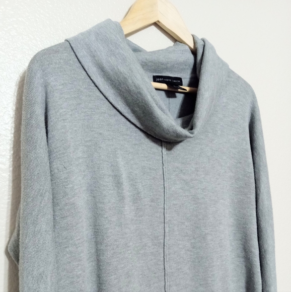 JOAN VASS NY long sleeve gray cowl neck top NWOT - Picture 6 of 6